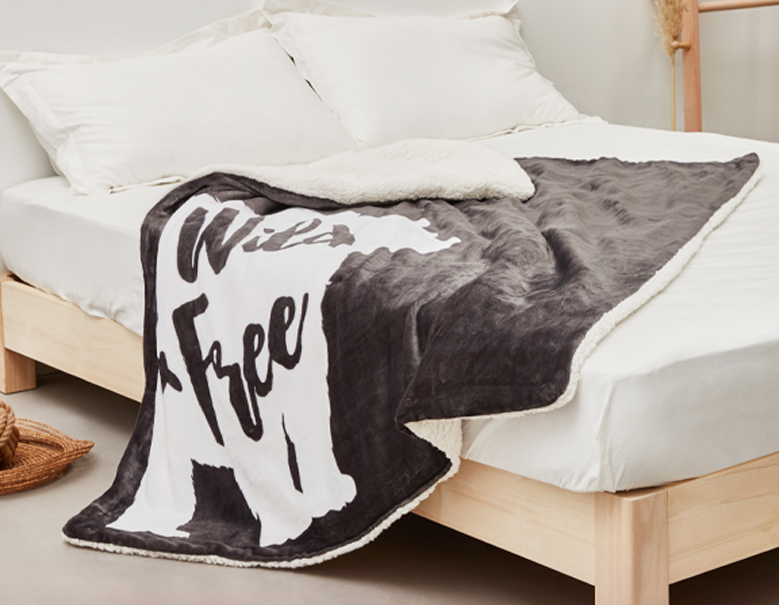 Grey Polar Bear Square Shawl